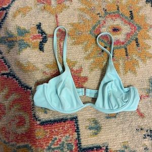 teal wired bikini top